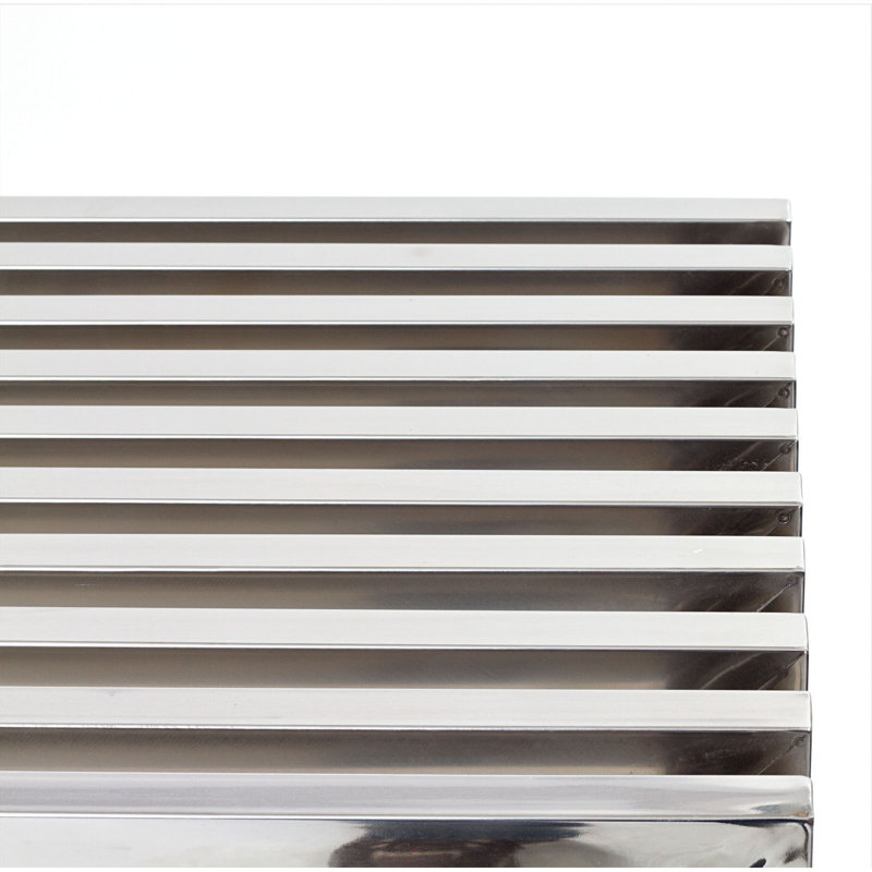 Console moderne en acier inoxydable Gridiron Modway