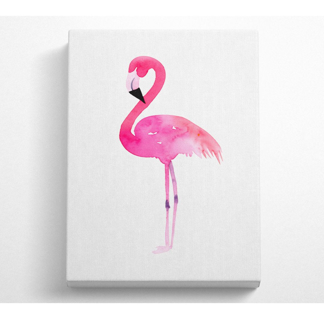 Rosa Flamingo - Kunstdrucke auf Segeltuch