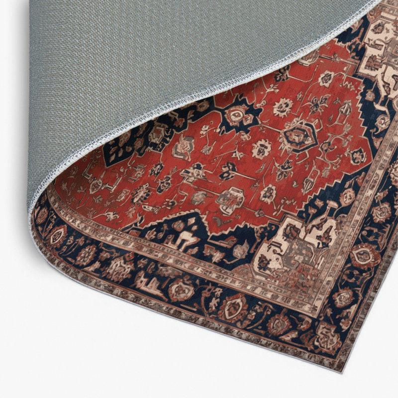 Tapis d'intérieur et d'extérieur brun Persian, Rectangulaire 8 pi x 10 pi