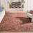 Kalja Hand Tufted Wool/Cotton Oriental Rug in Rust/Blue-1873499983