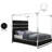 Encore Upholstered Low Profile Canopy Bed-251464132-251464134