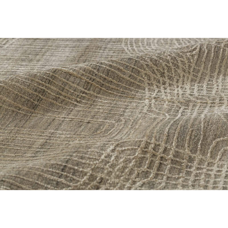 Intersect Moroccan Area Rug in Taupe/Beige, Rectangle 2' x 3'