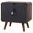 Kegan 2-drawer Nightstand Bedside Table Dark Walnut-1190030151