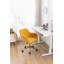 Chaise de bureau rotative à hauteur réglable en tissu Teddy-1737262992
