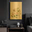 «Peony I» par Katrina Pete, art mural en métal doré, 16 po x 24 po-1438451740