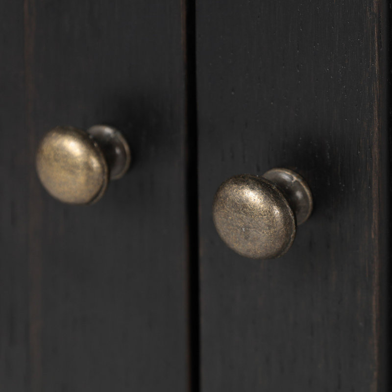 Darts Cabinet-Distressed Black Oak