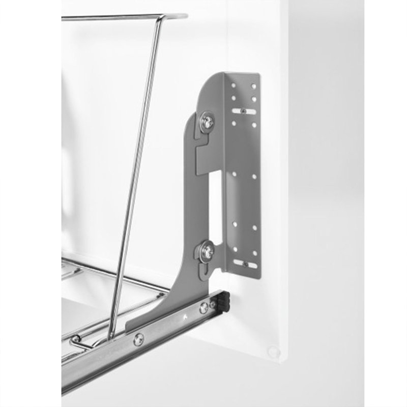 White Double 27 Quart Pull-Out Kitchen Trash Bin