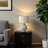 Brandy Standard Gold ResinTable Lamp in Brown & Beige Shade, 25.34'' H X 15.82'' W X 15.82'' D