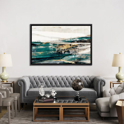 «Delighted Teal Version» par Isabelle Z - impression d'art graphique