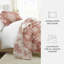 Ensemble de courtepointe légère - couvre-lit matelassé toutes saisons - bouquet vieilli-105628192-105628188