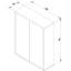 Finn 60cm W x 75cm H x 20.1cm D Drill / Screw Bathroom Cabinet-46339297