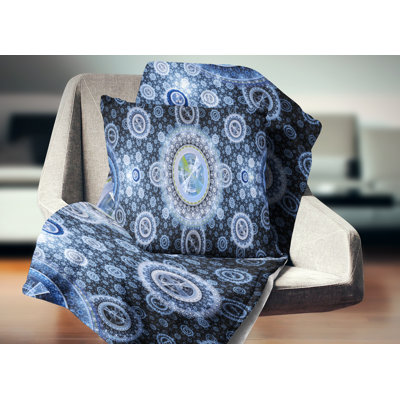 Art psychédélique relaxant - coussin abstrait imprimé