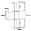 Tallapoosa 9 Piece Cube Shelf with Adjustable Shelves-249246606