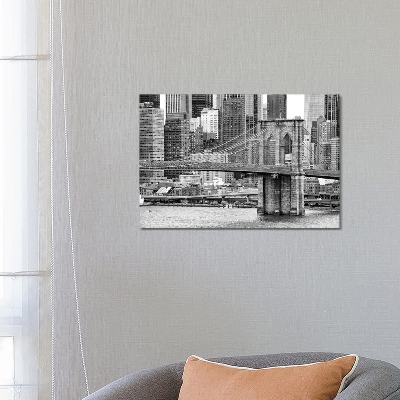 Brooklyn Bridge by Philippe Hugonnard - Wrapped Canvas Print, 66.04 cm H x 45.72 cm W x 3.175 cm D
