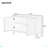 U-Style Storage Cabinet Sideboard Wooden Cabinet With 2 Metal Handles And 2 Doors For Hallway, Entryway, Living Room-127979843