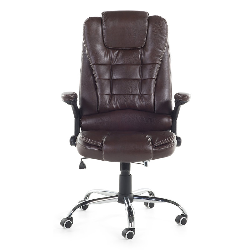 Johnsen Executive Chair with Headrest, Brown