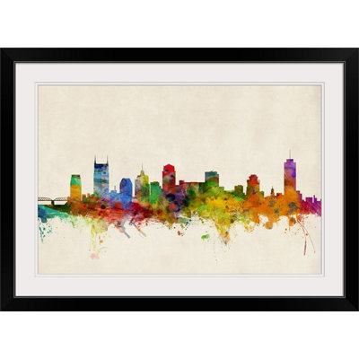 «Nashville Tennessee Skyline» par Francy, impression