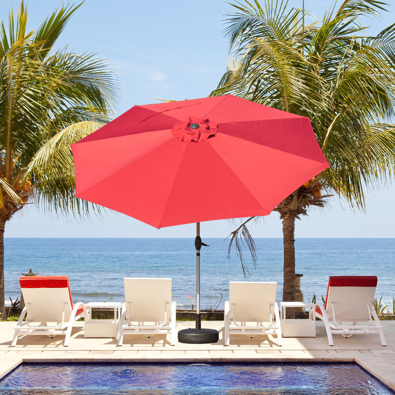 Parasol de marché 105,51 po Jizelle, Rouge