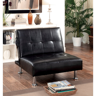 Fauteuil convertible capitonné l 87,63 cm Perz
