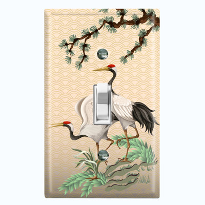 Patterned 1 - Gang Toggle Light Switch Standard Wall Plate