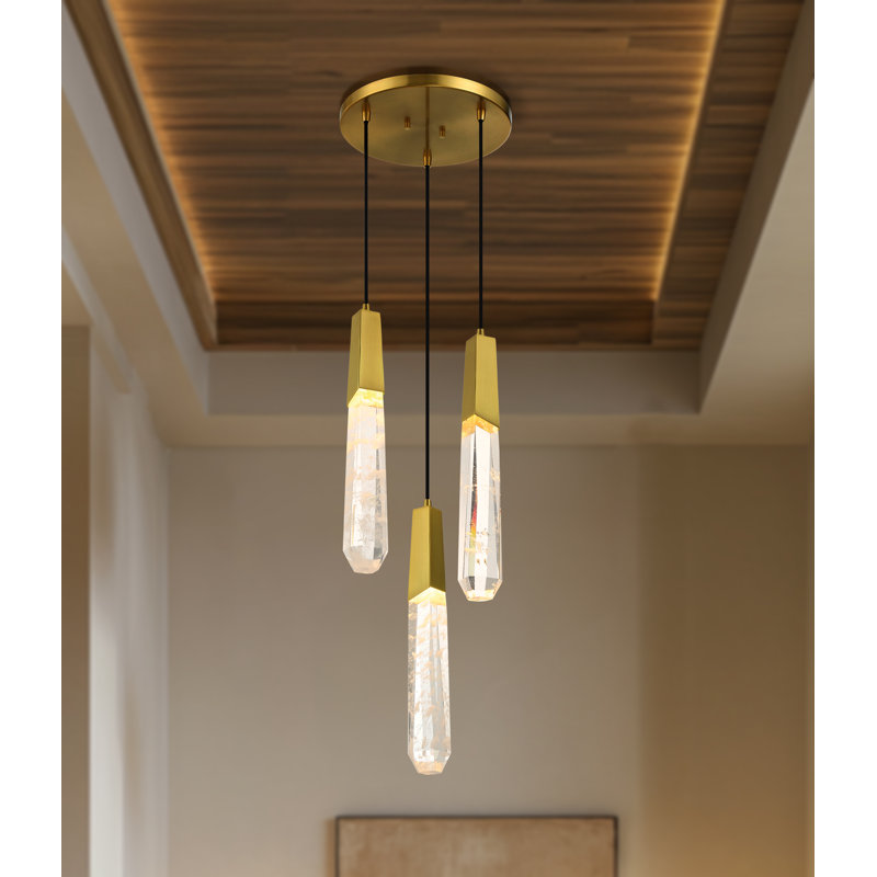 George Kovacs Drifting Droplets - 3 Light Led Pan Pendant