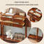 Table d'entrée de 31,5 po de style américain avec rangement en bois massif brun-139206409