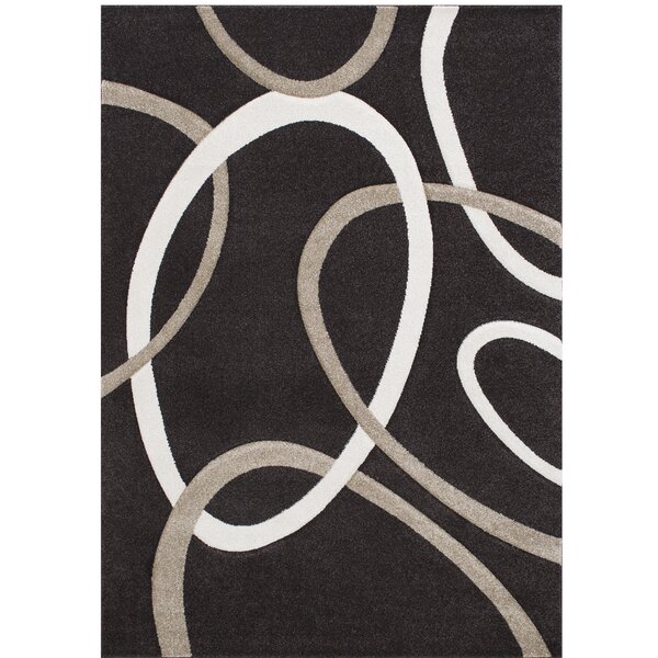 Orren Ellis Ionia Geometric Chocolate Area Rug | Wayfair