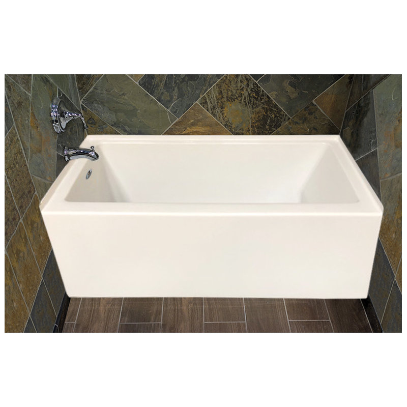 60'' L Alcove Soaking Bathtub, Left