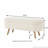Luxury Oval Boucle Storage Ottoman Bench with Solid Wood Legs and Safety Hinge-1597889215
