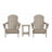 Laguna Foldable Outdoor Adirondack Chair With Table-293029761
