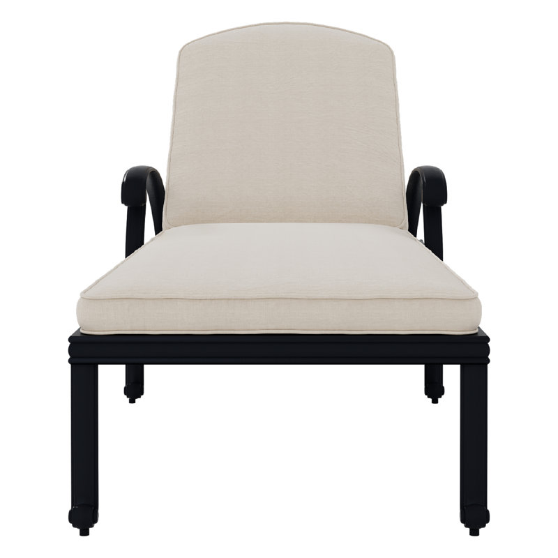 217cm Long Reclining Single Chaise with Cushions