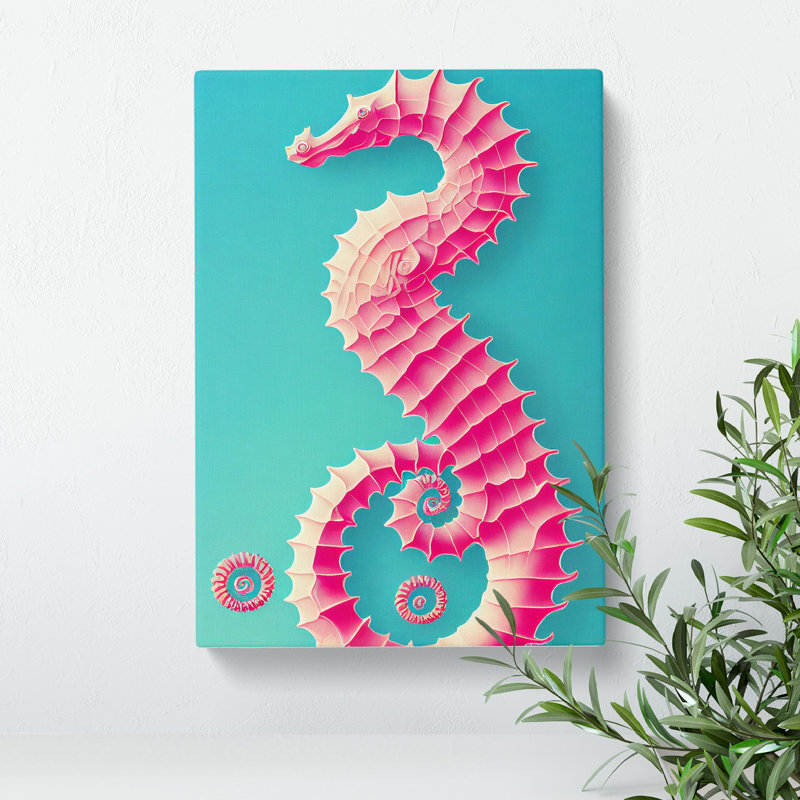 Mesmerising Seahorse - Wrapped Canvas, 76cm H x 50cm W x 3cm D