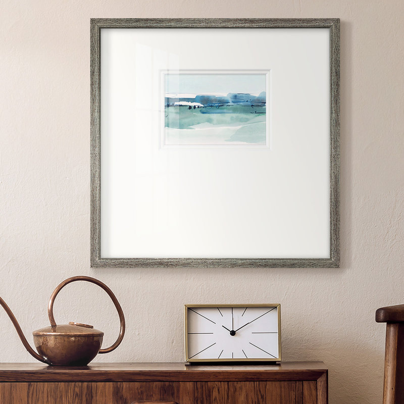 «Ultramarine Vista Ipremium», reproduction encadrée, L 21 po x H 21 po, Cadre en papier gris
