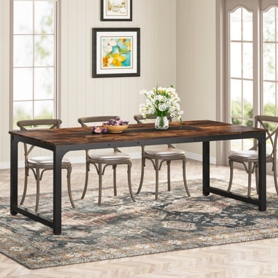 Metal Base Dining Table
