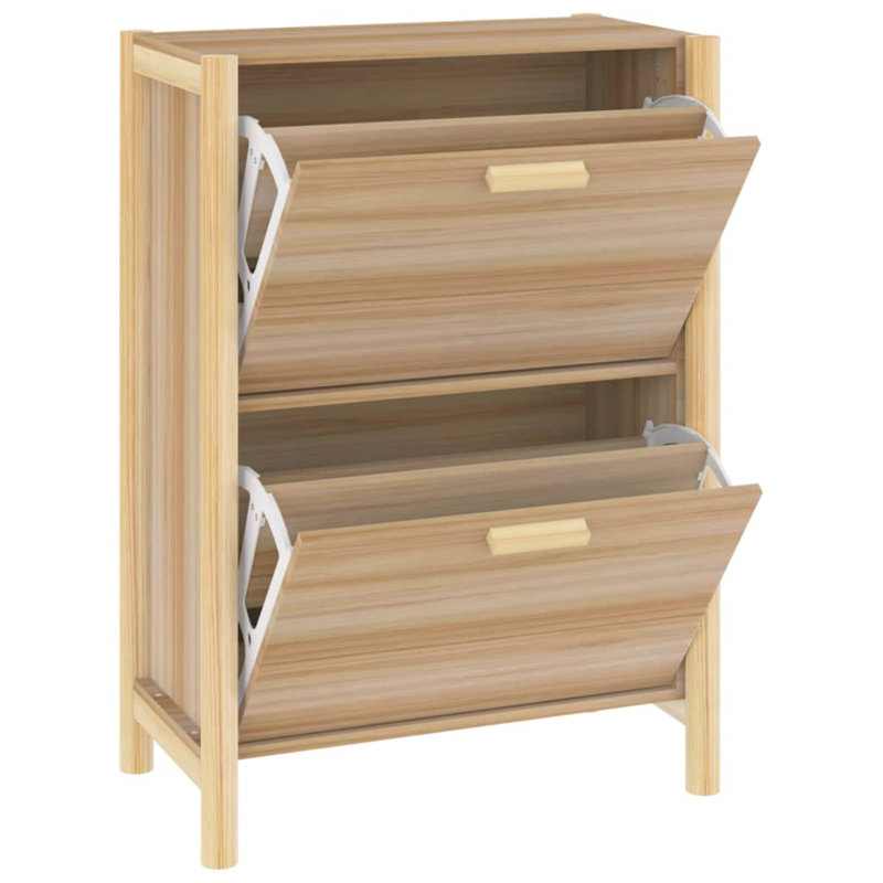 12 Pair Shoe Storage Cabinet, Brown
