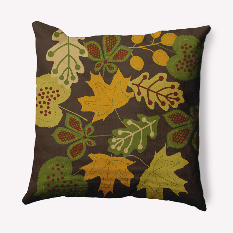 Coussin décoratif intérieur / extérieur en polyester Polyfill, 18 po x 18 po, Vert