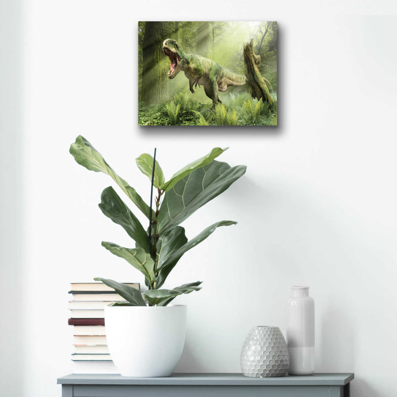 «Giganotosaurus», art mural en verre acrylique, H 12 po x l 16 po x P 0,13 po