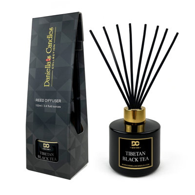 Ensemble de diffuseur de roseaux tibétain noir
