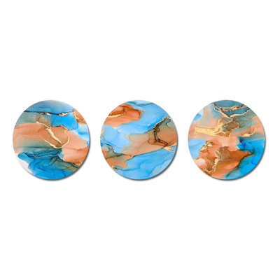 Modern Abstract Wall Decor on Metal