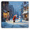 «Santa's Gift to the Snowman», art mural sur toile tendue