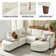 Dayman 6-Piece Modern Storage Convertible Sectional Sofa with End Table