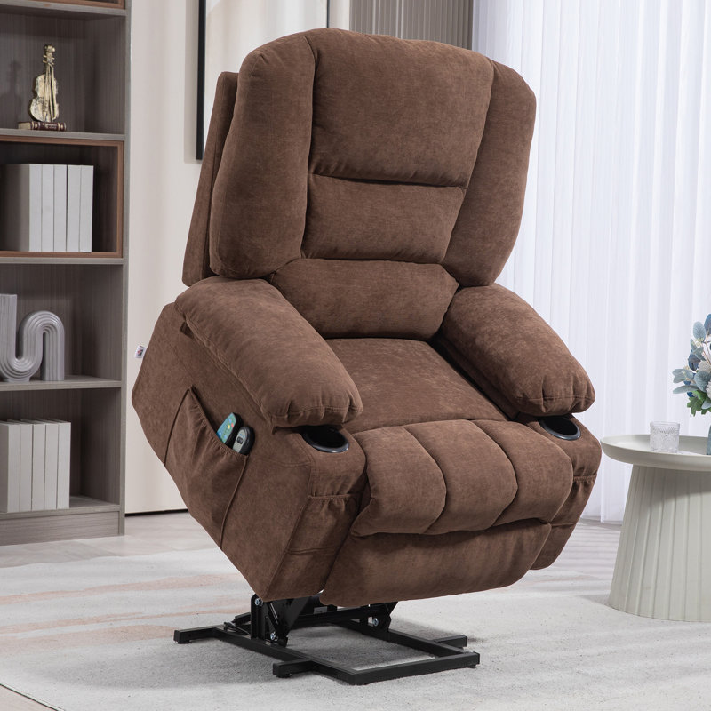 Fauteuil inclinable électrique HOMcom avec massage par vibration et chaleur