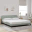 Cadre de lit vidaXL Gris clair 100x203 cm velours-97706081-97706087