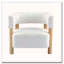 Fauteuil d'appoint rembourré Boucle-120243535
