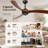 72-Inch wood Ceiling Fan Without light