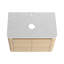 Base de meuble-lavabo mural 30 po avec portes à fermeture en douceur Bancker (lavabo non inclus)