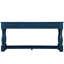 Console pour, 63 pouces Bleu marine, bois massif, 3 tiroirs et tablette, stable, installation simple 63 po avec tablette inférieure. Structure en bois, pratique solide, installation facile