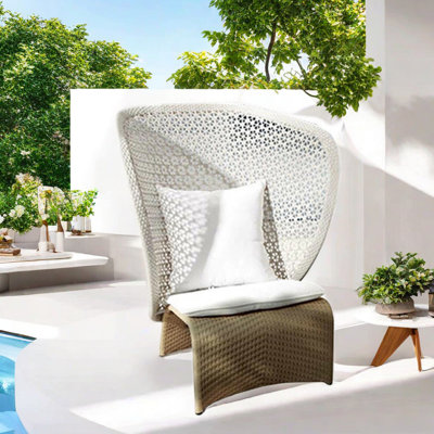 Brysten Wicker Outdoor Lounge Chair