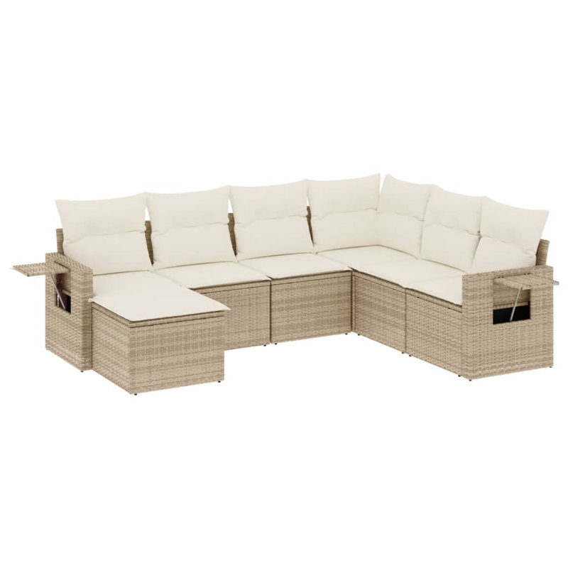 Ensemble de canapé de jardin Vidaxl beige