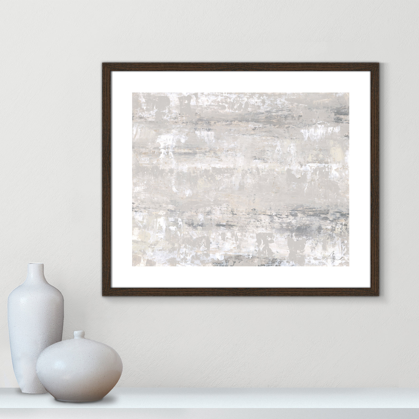 Desert Winds by Filippo Ioco - Print, 21.5" H x 25.5" W x 0.75" D, Walnut Wood Framed Paper